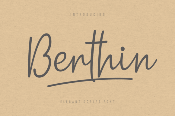 Berthin Font Poster 1