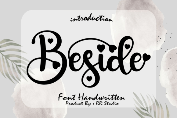 Beside Font Poster 1