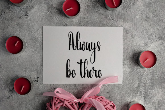 Beside You Font Poster 2