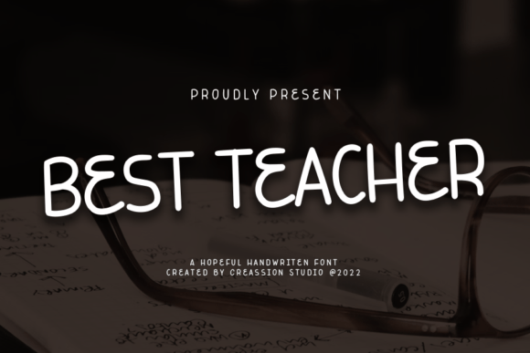 Best Teacher Font Poster 1