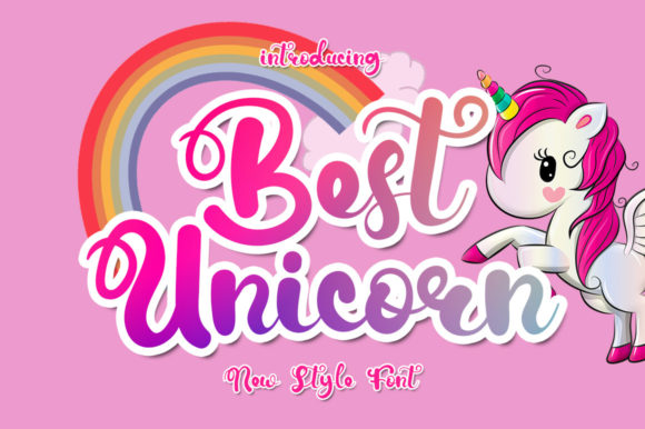 Best Unicorn Font Poster 1