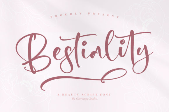 Bestiality Font Poster 1