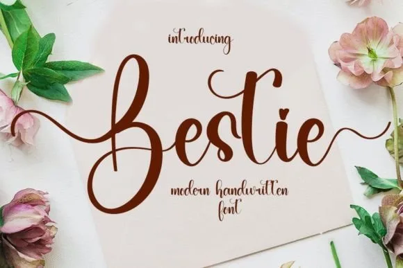 Bestie Font Bestie Font Poster 1