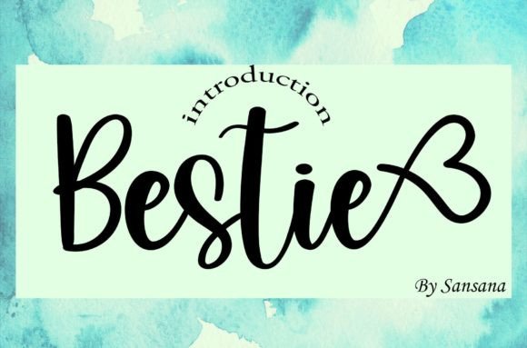 Bestie Font Poster 1