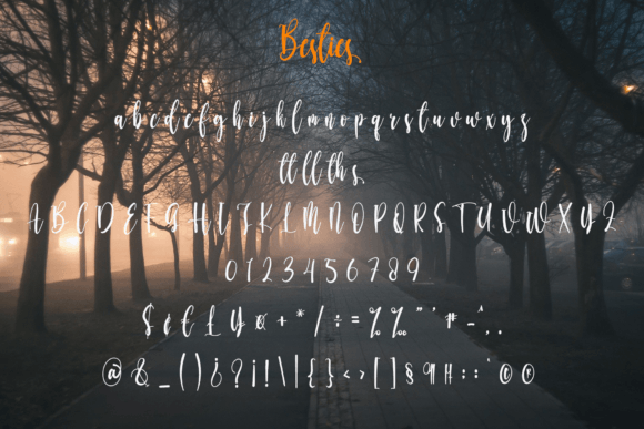 Besties Font Poster 6