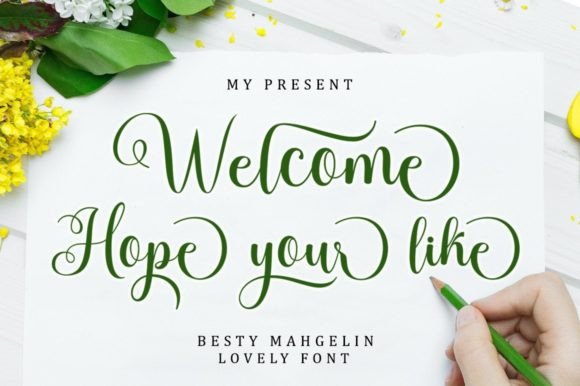 Besty Mahgelin Font Poster 5