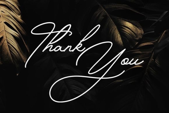 Betriciya Signature Font Poster 11