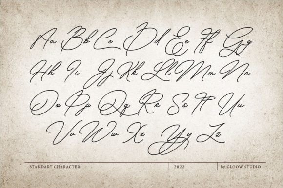 Betriciya Signature Font Poster 9