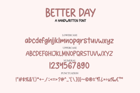Better Day Font Poster 6