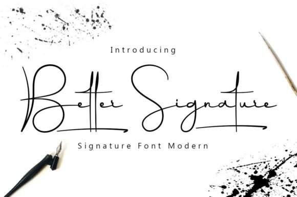 Better Signature Font Poster 1