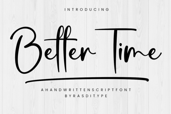 Better Time Font Poster 1