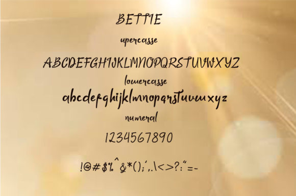 Bettie Font Poster 6