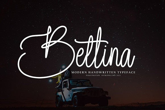 Bettina Font Poster 1
