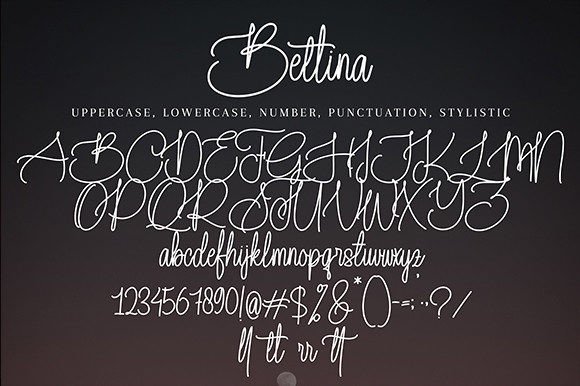Bettina Font Poster 11