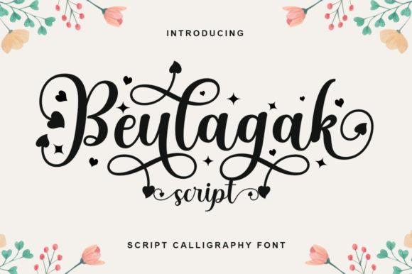 Beulagak Script Font Poster 1