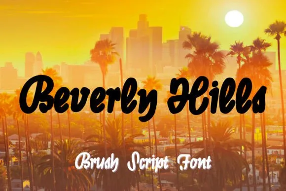 Beverly Hills Font Beverly Hills Font Poster 1