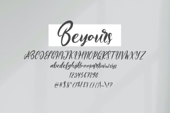 Beyours Font Poster 5