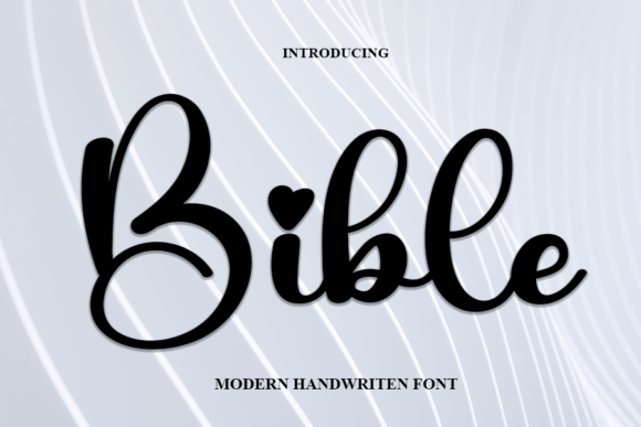 Bible Font Poster 1