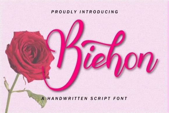 Biehon Font Biehon Font Poster 1
