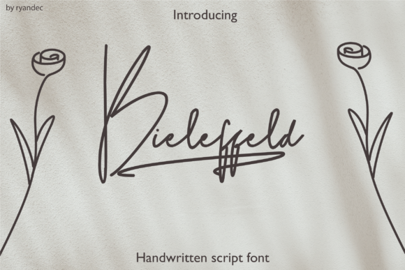 Bieleffed Script Font Poster 1