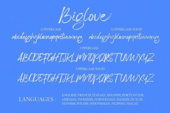 Big Love Font Poster 11