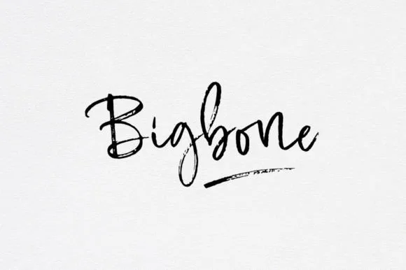 Bigbone Font Bigbone Font Poster 1