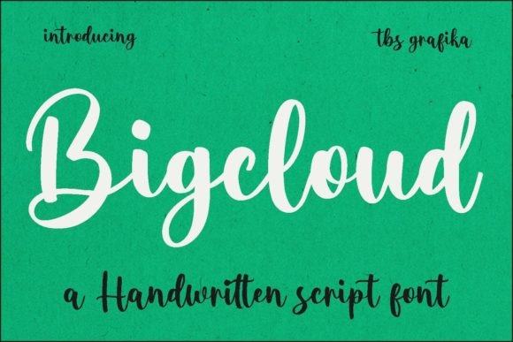 Bigcloud Font Poster 1