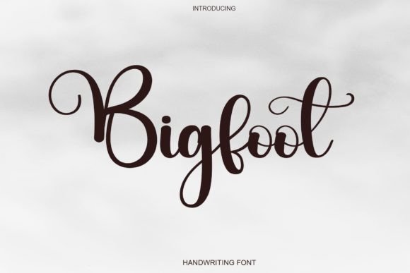 Bigfoot Font Poster 1