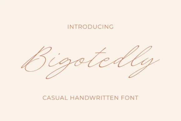 Bigotedly Font Poster 1