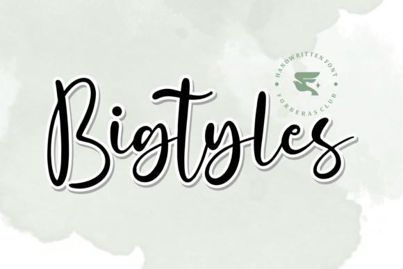 Bigtyles Font Poster 1