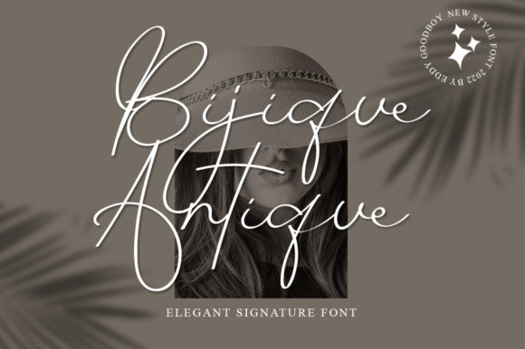 Bijique Antique Font Poster 1