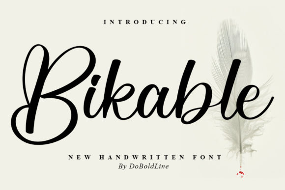 Bikable Font Poster 1