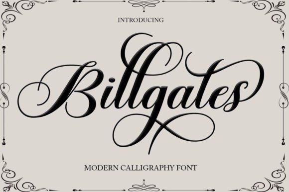 Billgates Font Poster 1