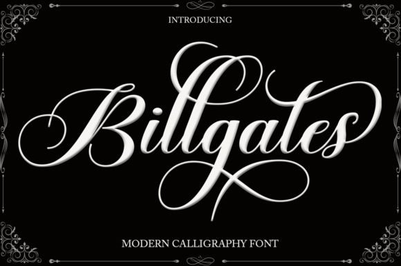 Billgates Font Poster 9