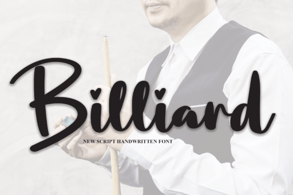 Billiard Font Poster 1