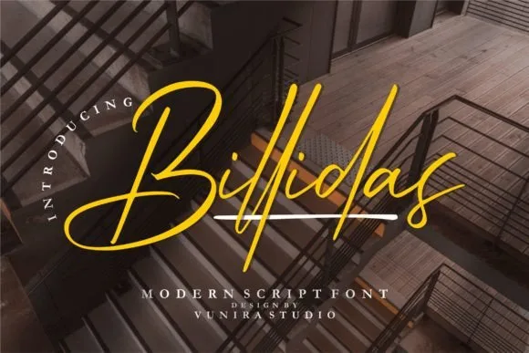 Billidas Font Billidas Font Poster 1
