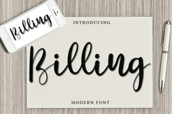 Billing Font Poster 1