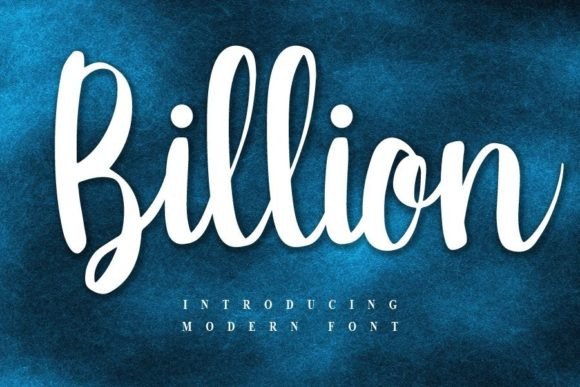 Billion Font Poster 1