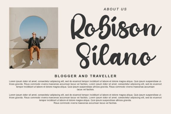 Billow Font Poster 3