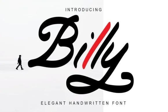 Billy Font Billy Font Poster 1