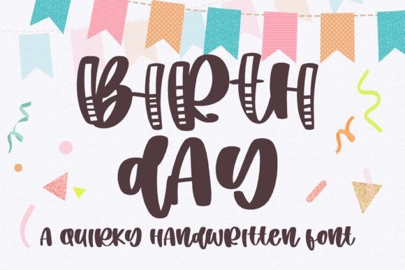 Birth Day Font Poster 1