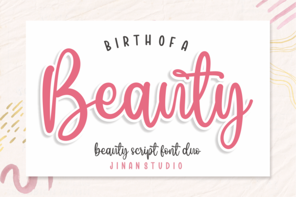 Birth of a Beauty Font Poster 1
