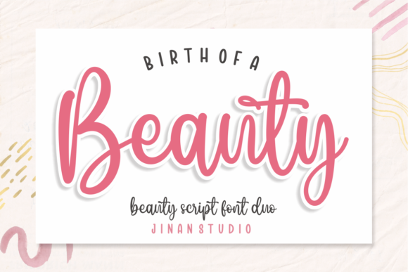 Birth of a Beauty Font Birth of a Beauty Font Poster 1