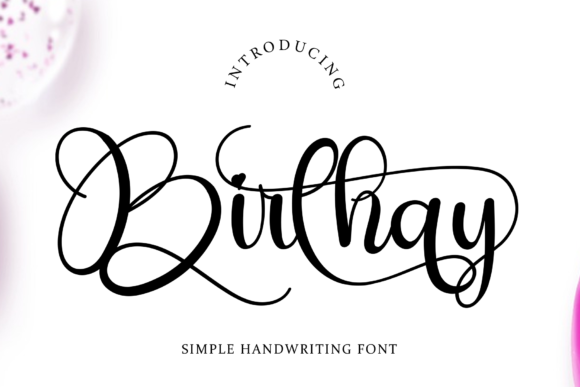 Birthay Font Poster 1