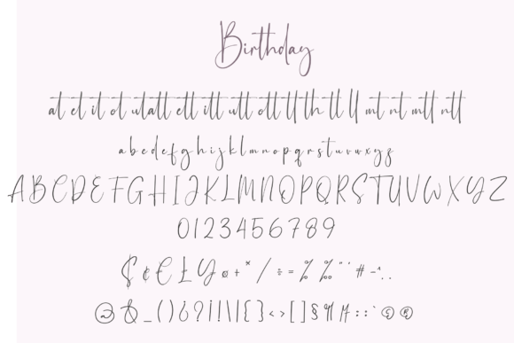Birthday Font Poster 6