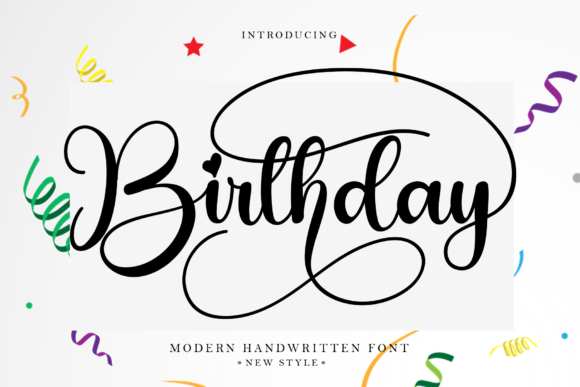 Birthday Font Poster 1