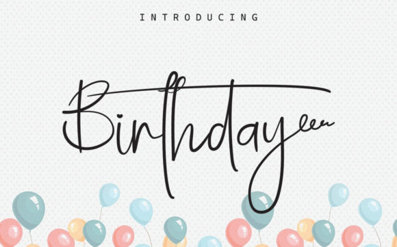 Birthday Font Poster 1