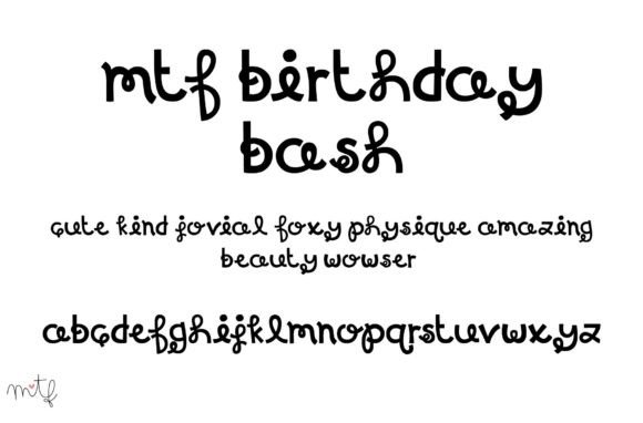 Birthday Bash Duo Font Poster 1