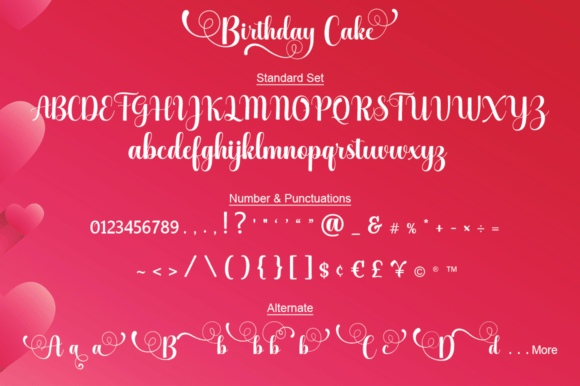 Birthday Cake Font Poster 4