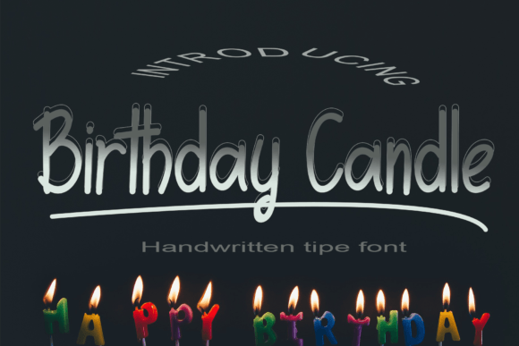 Birthday Candle Font Birthday Candle Font Poster 1